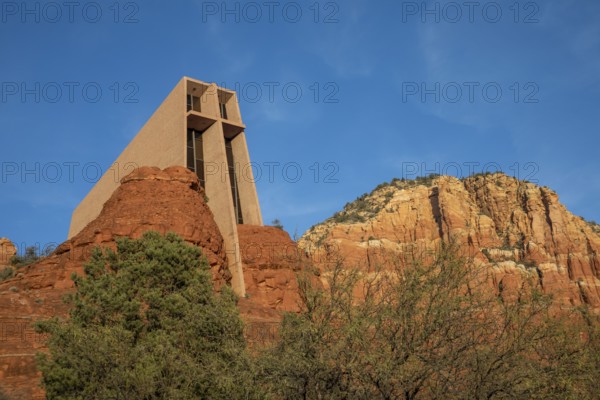 Sedona, Arizona - The Chapel of the Holy Cross, a Catholic chapel built into the red rocks of