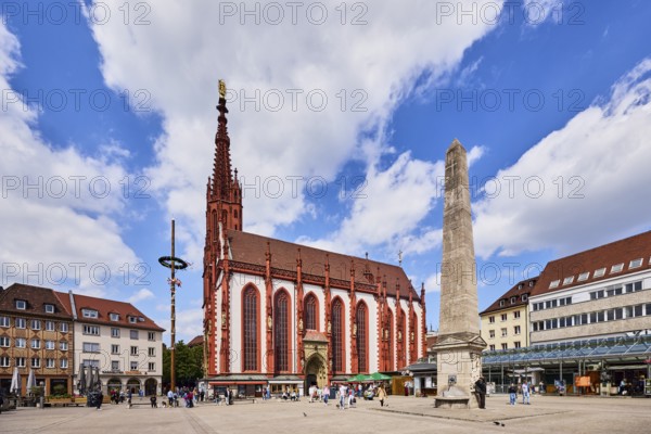 Marienkapelle, chapel, Gothic style, obelisk fountain, fountain, obelisk, musschelkalk, architect