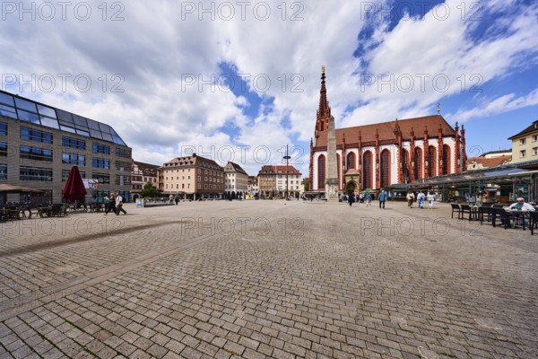 Marienkapelle, chapel, Gothic style, square, general architecture, modern buildings, residential