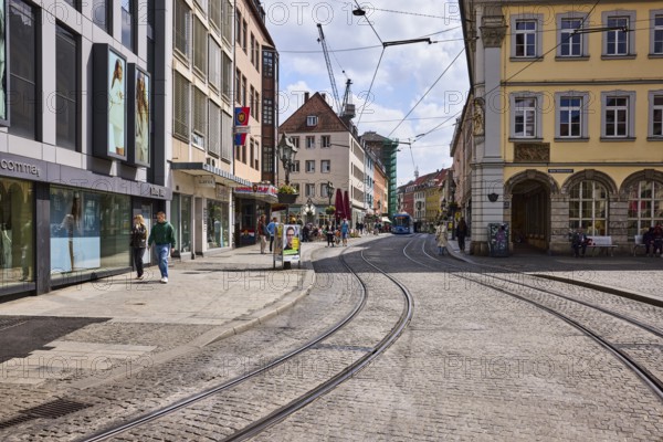 City center, general architecture, commercial buildings, shops, shopping, fashion stores, street,