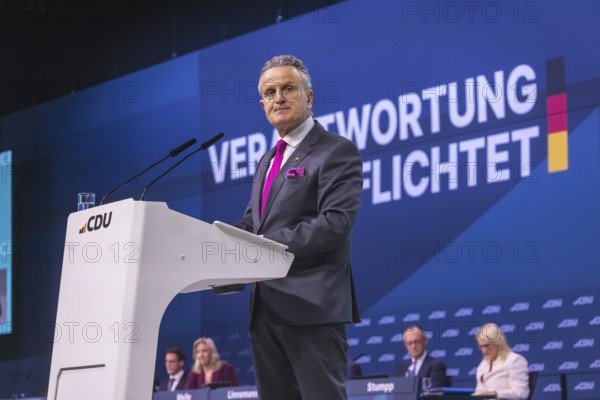 38th Federal Party Congress of the CDU of Germany in Stuttgart. Greetings from Dr. Frank Nopper,