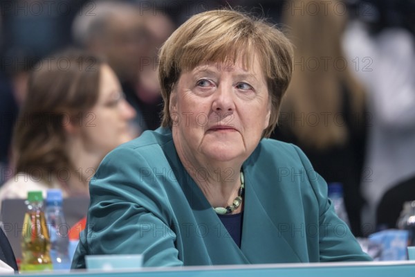 38th Federal Party Congress of the CDU of Germany in Stuttgart. Portrait of Angela Merkel.