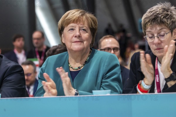 38th Federal Party Congress of the CDU of Germany in Stuttgart. Angela Merkel, Annegret
