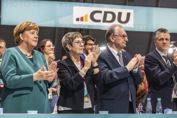 38th Federal Party Congress of the CDU of Germany in Stuttgart. Angela Merkel, Annegret