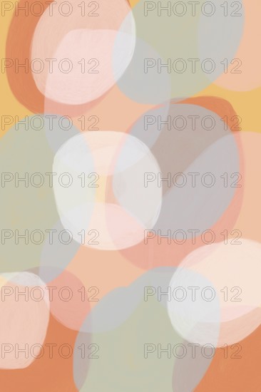 This illustration features overlapping pastel circles creating a soothing abstract background.