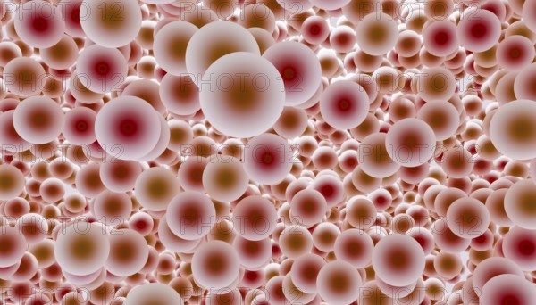 An intriguing 3D digital artwork featuring a dense array of layered balls in varying sizes and