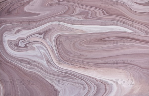 A captivating view of pink and white acrylic paint marble pattern, featuring intricate swirls and