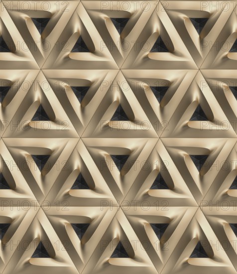 An intricate 3D geometric pattern creates a visually engaging wallpaper design. Perfect for