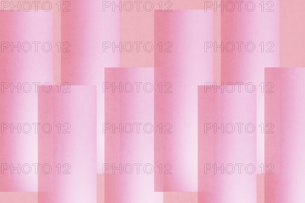 A minimalist abstract illustration featuring varying shades of pink geometric shapes, ideal for
