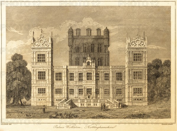 Wollaton Hall or Wollaton Palace, Nottingham, County of Nottinghamshire, United Kingdom, park,