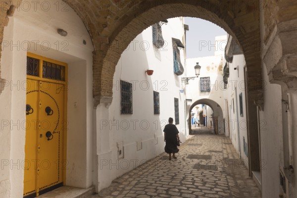 Tunis, Tunisia. 15th May 2024 Traditional architecture along the narrow streets of Tunis Medina,