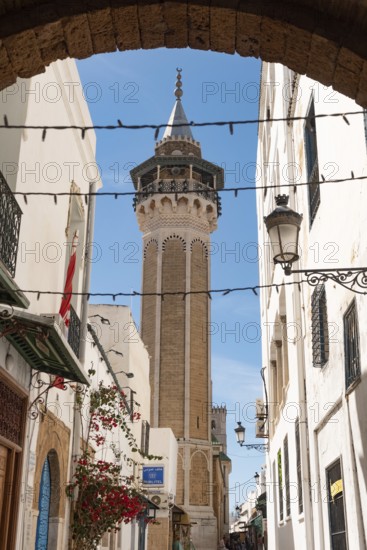 Tunis, Tunisia. 7th May 2024 Hammouda Pacha Mosque or Hamouda Pacha al Mouradi is a mosque in
