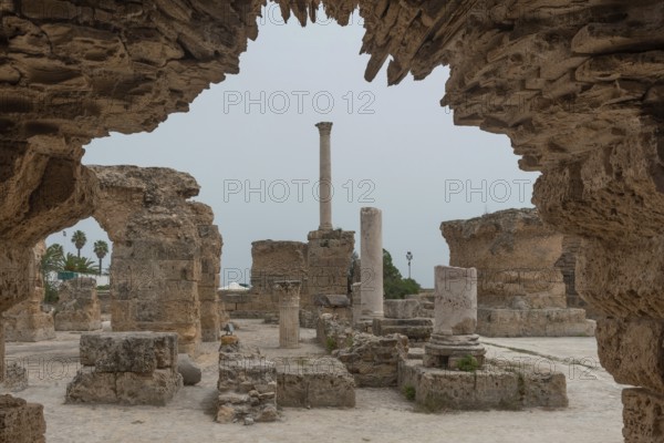 The archeaological ruins of Thermes d'Antonin, the thermal baths of Antoninus, the largest Roman