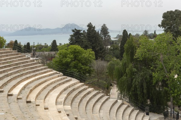 The Roman theatre, part of the ancient archaeological ruins of the Phoenician city of Carthage