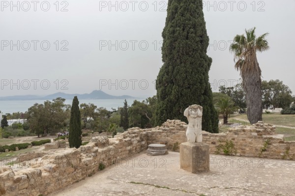 May 17th 2024. Carthage, Tunisia The ancient archaeological ruins of the Phoenician city of
