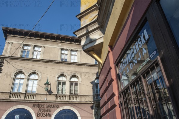 Sarajevo, Bosnia and Herzegovina. July 24th 2019. The elegant architecture of the Bosnian capital,