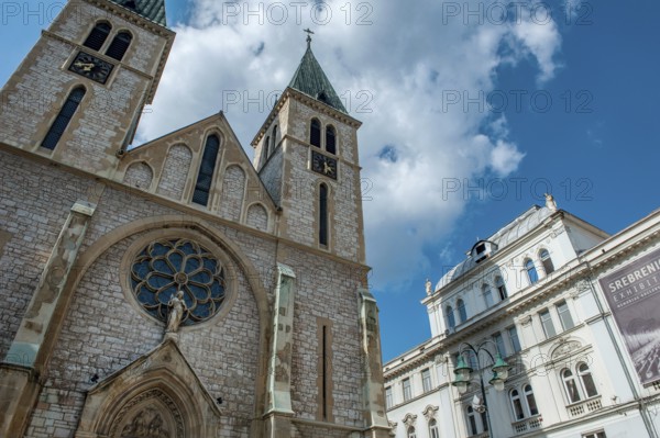 The Sacred Heart Cathedral is a Neo-Gothic designed Catholic church in Sarajevo, also known as the