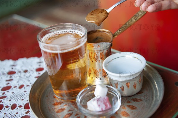 Sarajevo, Bosnia and Herzegovina. July 24th 2019. Traditional Bosnian coffee