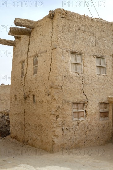 Siwa Oasis, Egypt. March 11th 2018 Traditional Mud Brick House in the remote Egyptian Oasis town of