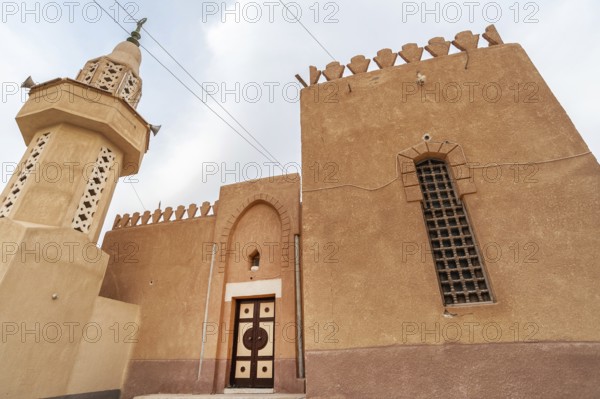 Siwa Oasis, Egypt. March 11th 2018 Attractive Egyptian Mosque in the remote Oasis Town of Siwa in
