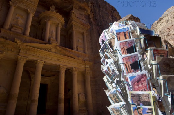 Petra, Jordan. December 13th 2012 Ruins Petra city Treasury historic ancient city culture UNESCO