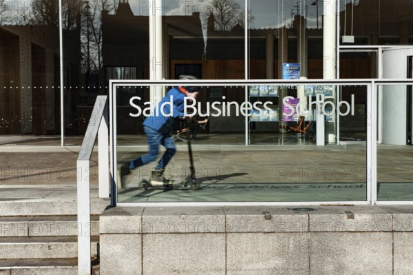 Oxford, England, UK. February 6th 2020 Entrance sign of Said Business School, Oxford University,