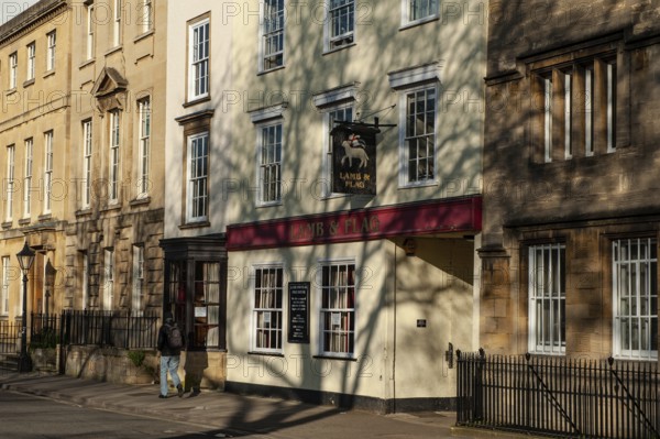 Oxford, England, UK. February 6th 2020 The Lamb and Flag Pub, St Giles, Oxofrd City Center