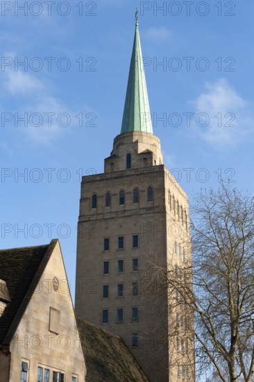 Oxford, England, UK. February 6th 2020 Modern Architecture in Oxford. The Tower of Nuffield