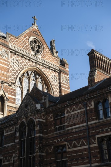 Oxford, England, UK. February 6th 2020 The elegant architecture of Keble College, Parks road,