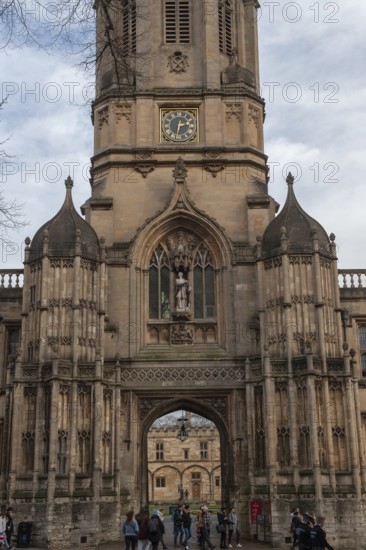 Oxford, England, UK. February 2nd, 2020 Tom Tower is a bell tower in Oxford, England, named after