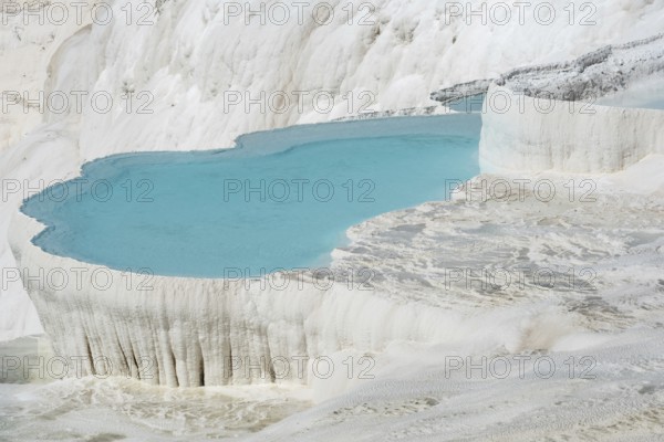 Beautiful aqua blue pools of natural mineral rich spring water with many healing properties in