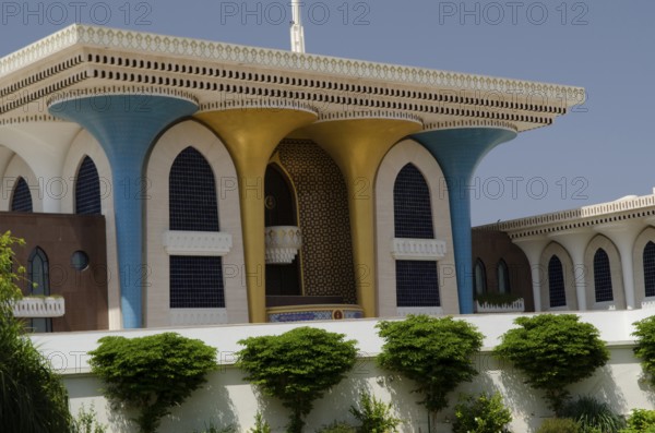Muscat, Oman. May 26th 2014 The Al Alam Palace is the ceremonial palace of His Majesty Sultan