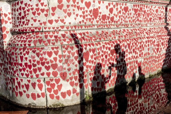 London, United Kingdom. August 2nd 2023 National COVID Memorial Wall beside the River Thames in