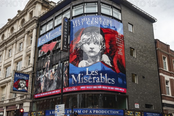 London, United Kingdom. August 2nd 2023 Les Misérables West End Musical Production at the Sondheim