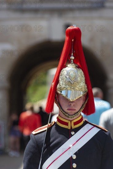 London, United Kingdom. July 9th 2022 Mounted Royal Guard, A Cavalry Soldier and member of the