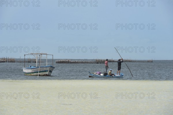 Kerkennah Islands Tunisia. June 4th 2024 Local Kerkennah fishermen who use unique techniques to