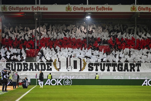 Choreo, choreography, fan action fan block, fans, fan curve, flags, atmosphere, atmospheric VfB