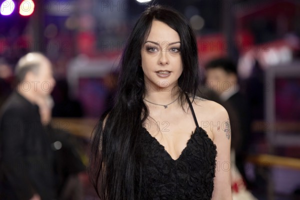 Alessa Savage on the Red Carpet in front of the closing gala of the 76th Berlinale at the Theater