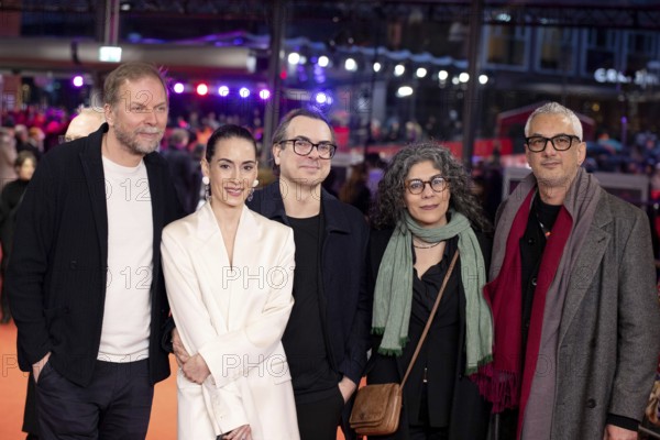 Melisa Sözen, Harun Tekin, Mahnaz Mohammadi and Farzad Pak on the Red Carpet in front of the