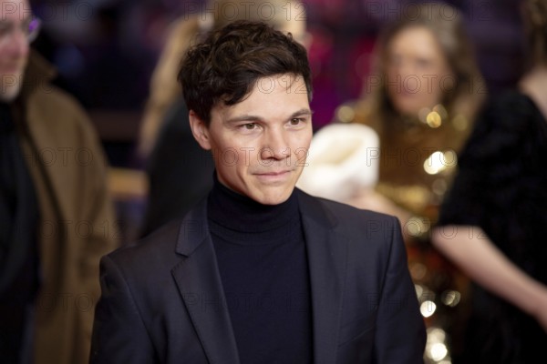 Sebastian Urzendowsky on the Red Carpet in front of the closing gala of the 76th Berlinale at the