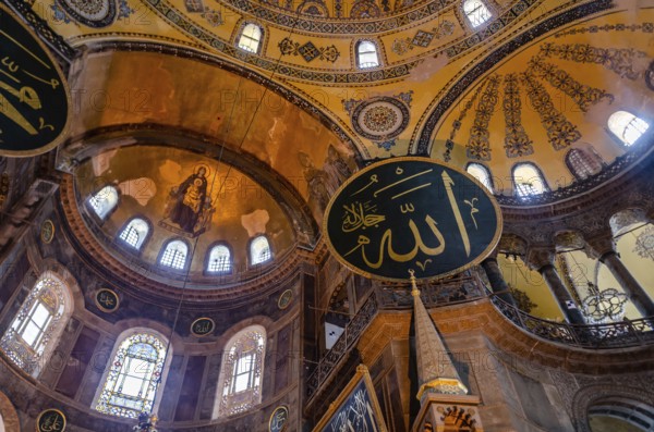 Istanbul, Turkey. 25th July 2013 Aya Sofia or Hagia Sophia Holy Grand Mosque and formerly the