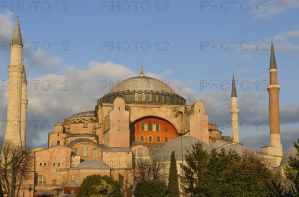 Istanbul, Turkey. December 25th 2011 The stunning exterior of the Aya Sofia Museum, Sultanahmet,
