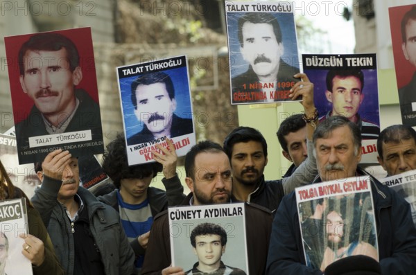April 4th 2015. Istanbul, Turkey. The Saturday Mothers gather in Galatasaray square, Istiklal