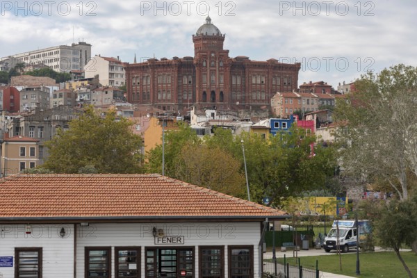 Istanbul, Turkey. 12th October 2021 Known as the Red Castle the historical Rum Greek Orthodox high