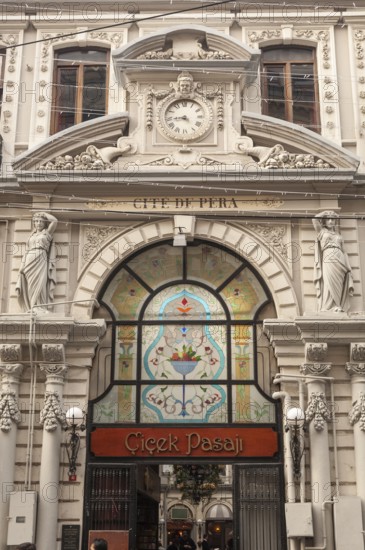 Istanbul, Turkey. 8th January 2010 Beautiful European style architecture at the entrance to Cicek