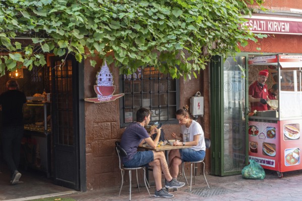 Istanbul, Turkey. August 18th 2021 karakoy Corba Evi Cafes, Bars and Restaurants in the up and