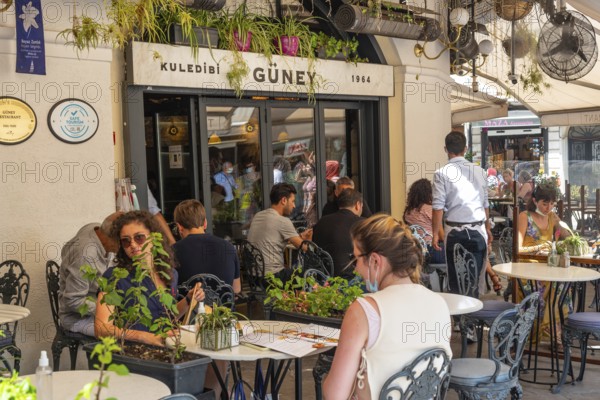 August 2nd 2021 Istanbul, Turkey The Famous Guney Restaurant Kuledibi 1964 Beside the iconic Galata