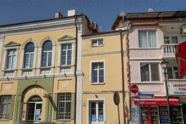 Sozopol, Bulgaria. September 25th 2020 Beautiful local Post Office building in the Old harbour town