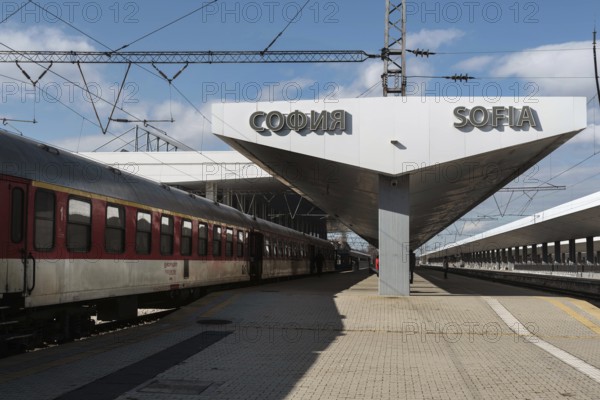 Sofia, Bulgaria 4th February 2021 Sofia Central Train Railway Station in the Bulgarian Capital,