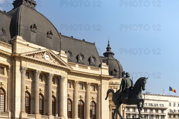 Bucharest, Romania. October 29th 2023. The Carol I Central University Library of Bucharest is a